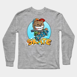 Bear skateboard Long Sleeve T-Shirt